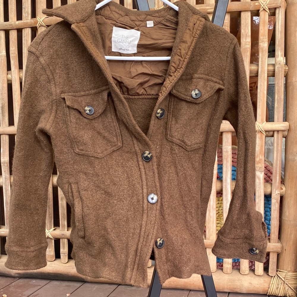 Wilfred Wool Jacket The Ganna Army Green